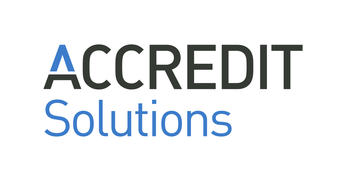 Accredit Logo Black Blue